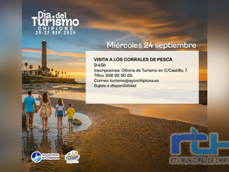 Turismo continúa mañana las actividades en torno al Día Internacional del Turismo con una visita a los corrales de pesca