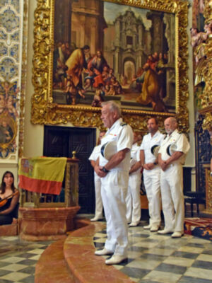 Marinos y cofrades celebran en Sevilla el XIV Acto en honor a la Patrona de los Mareantes