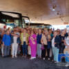 Usuarios del Centro Social de las Personas Mayores de Chipiona participan en una jornada de convivencia en el Coto de La Isleta