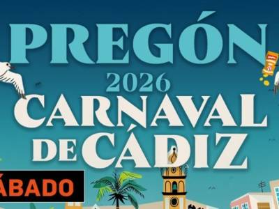 Canal Sur emite el Pregón del Carnaval de Cádiz, a cargo de Manu Sánchez