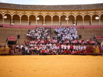 Cientos de escolares llenan la Maestranza en las jornadas didácticas taurinas de Lances de Futuro