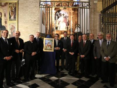 Recepción del pregonero de las Glorias de Sevilla 2026 el periodista Moisés Ruz 