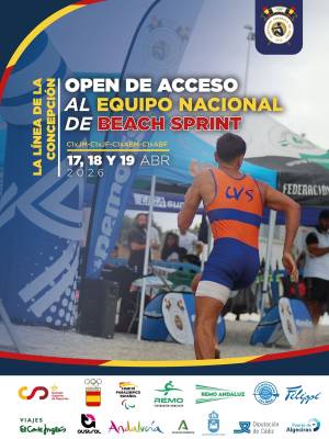 El Open de acceso al equipo nacional beach sprint de remo, en La Línea