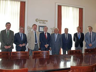  El presidente de la Asociación de Hoteles de Sevilla y Provincia realiza una visita institucional a la Cámara de Comercio para reforzar la cooperación en favor del destino Sevilla