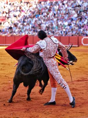 Morante abre la Puerta del Príncipe en la corrida del Corpus de Sevilla