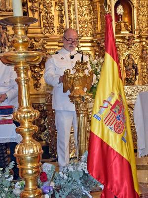 La Comandancia Naval de Sevilla celebra una solemne Eucaristía en honor de la Virgen del Carmen en la Capilla de los Marineros