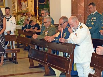 La Comandancia Naval de Sevilla honra a la Virgen del Carmen con una solemne Eucaristía en la Capilla de los Marineros 