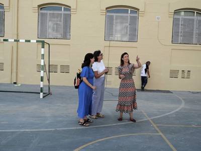 El histórico CEIP José María del Campo recupera su imagen original con una inversión municipal de 155.000 euros