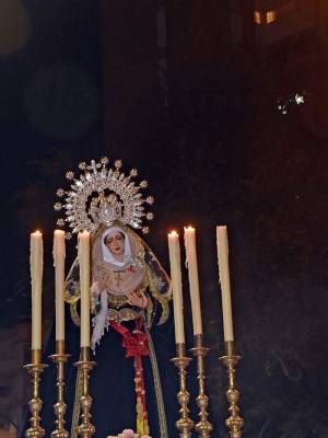 Nuestra Señora del Desconsuelo recorre el barrio de los Principe y el Polígono Norte en una jornada de fervor y devoción mariana