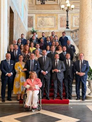 Visita embajada en Roma de la Hermandad del Rocío de la Macarena