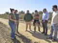 Visita del alcalde, Juan Manuel Valle, y de responsables de ANEA a las obras de ampliación del Cerro de las Cigüeñas